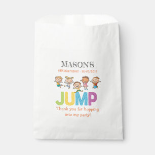 Trampoline Party Birthday Favour Bag