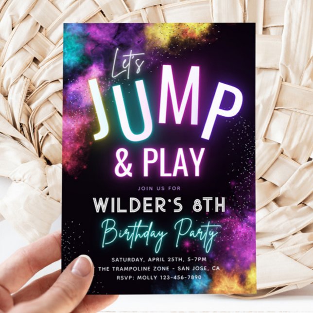 Trampoline Party Invitation | Jump Party (Creator Uploaded)
