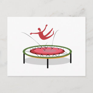 Trampoline Postcard