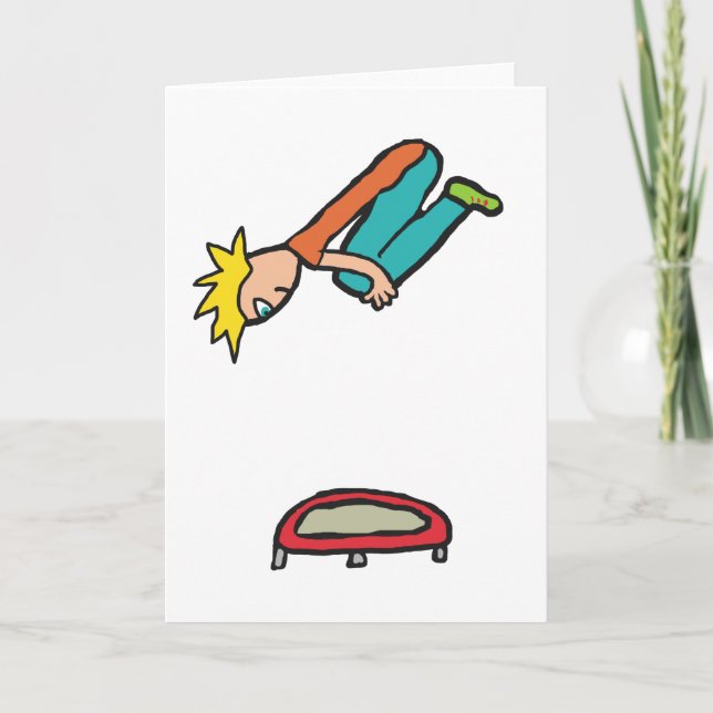 Trampolining Card (Front)