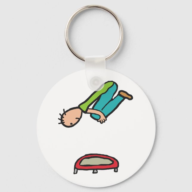 Trampolining Keychain (Front)