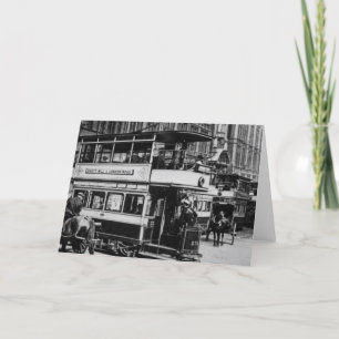 Trams in Manchester, c.1900 Card