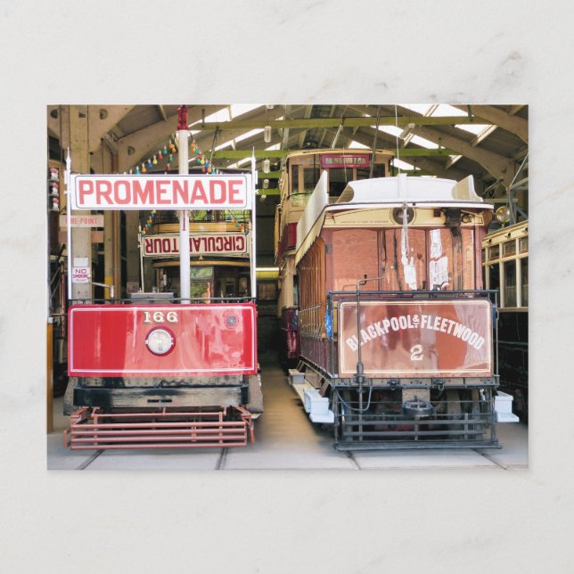 TRAMS POSTCARD (Front)
