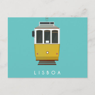 Tramway de la carte postale de Lisbonne