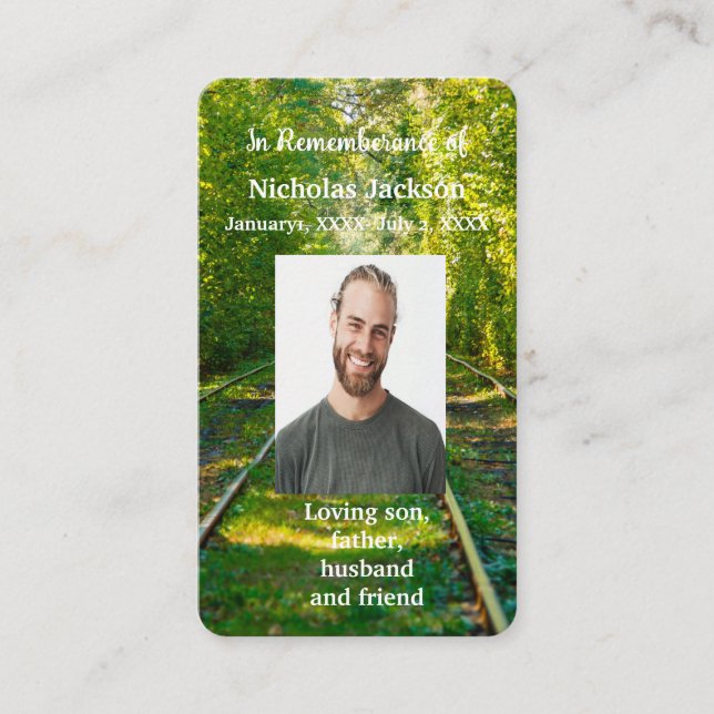 Tramway ferroviaire de la carte mémoire Memorial (Devant)