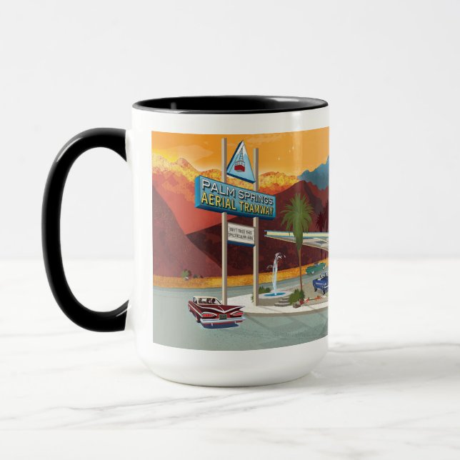 Tramway Gas Station Palm Springs California Mug (Left)