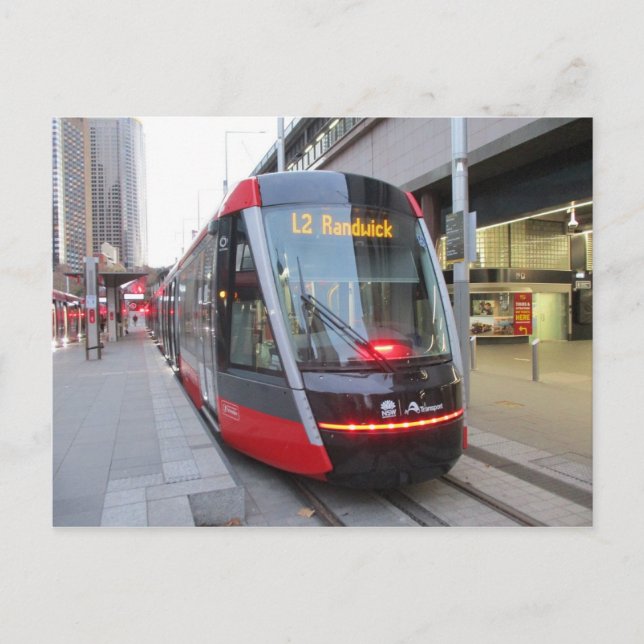 Tramway Sydney Light Rail à Circular Quay Carte po (Devant)