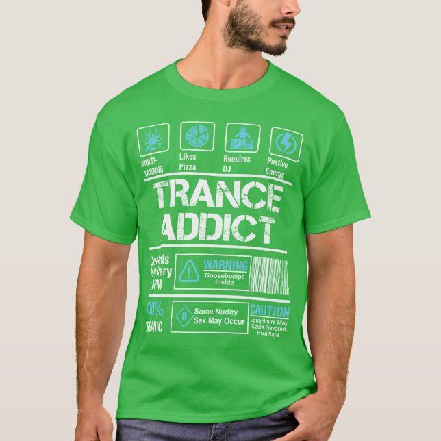 Trance Addict retro T-Shirt (Front)
