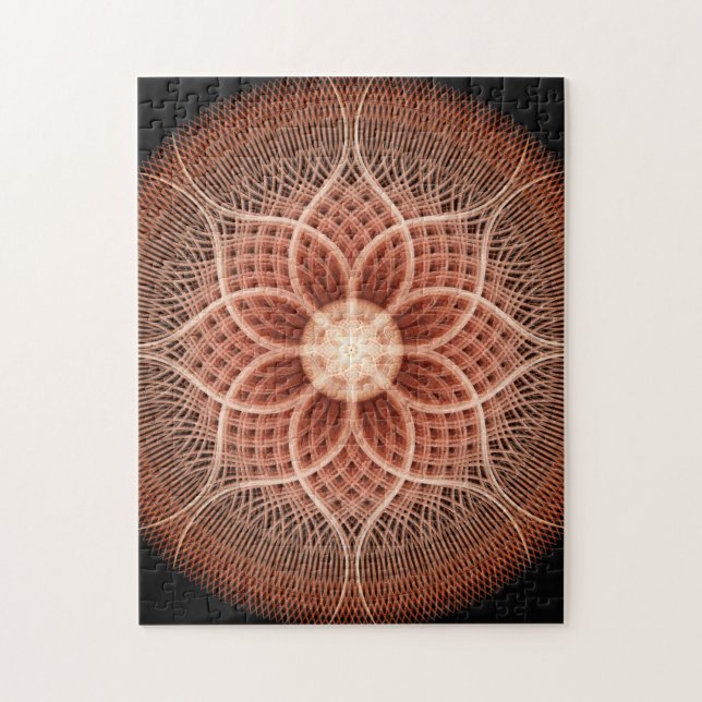 Trance Lotus Mandala Jigsaw Puzzle (Vertical)