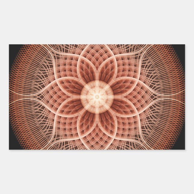 Trance Lotus Mandala Sticker (Front)