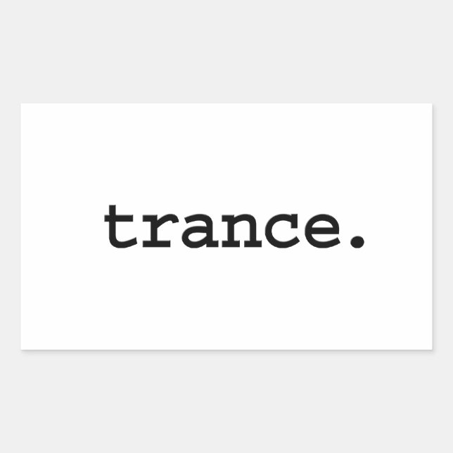 trance. sticker (Front)
