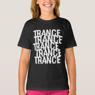Trance Typographic Pattern T-Shirt