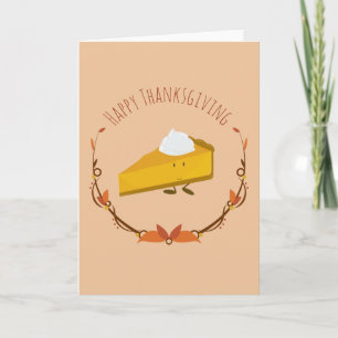 tranche de bon thanksgiving   Carte de voeux