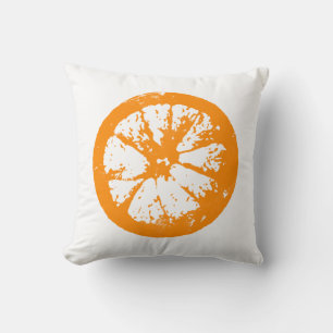 Tranche de Citron Orange Coussin