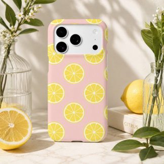 Tranche de citron rose esthétique d'été