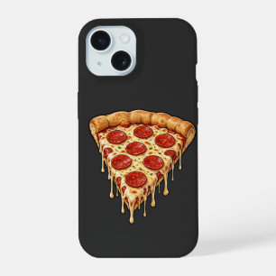 Tranche de pizza au pepperoni fondant - Fromage dr