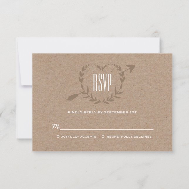 Tranche en bois rustique | RSVP (Devant)