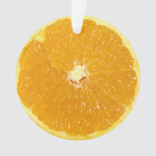Tranche fraîche de fruit orange
