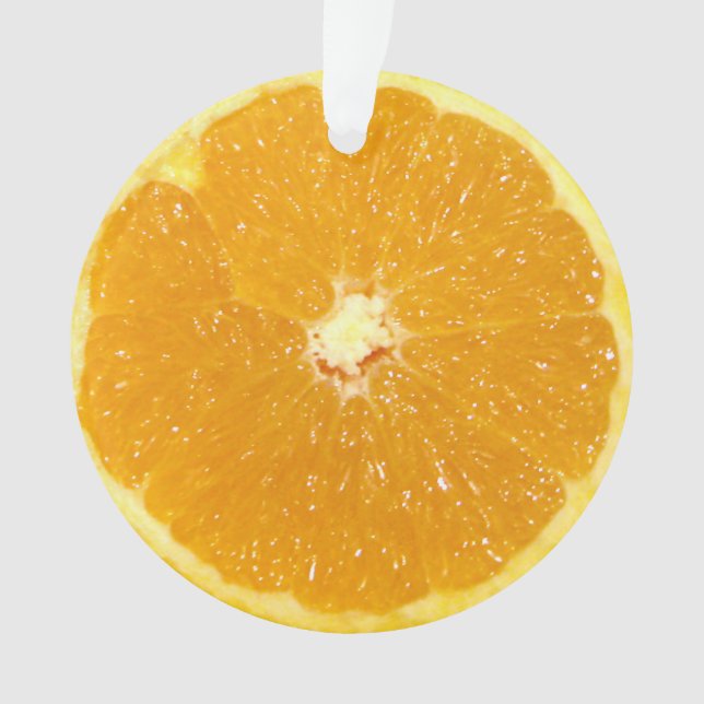 Tranche fraîche de fruit orange (devant)