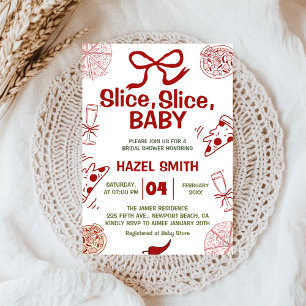 Trancher, Trancher, Bébé ! Invitation Baby shower
