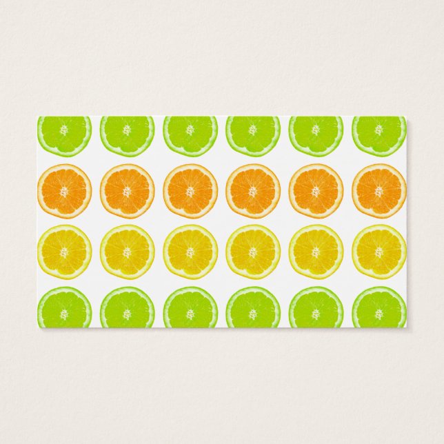 Tranches à points de citron vert, orange et citron (Dos)