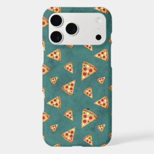 Tranches de pizza cool motif sarcelle vintage