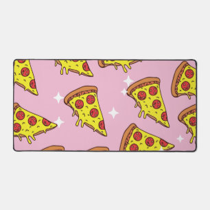 Tranches de pizza de style rétro en motif continu