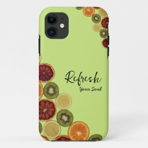 Tranches divers fruits frais coque iphone