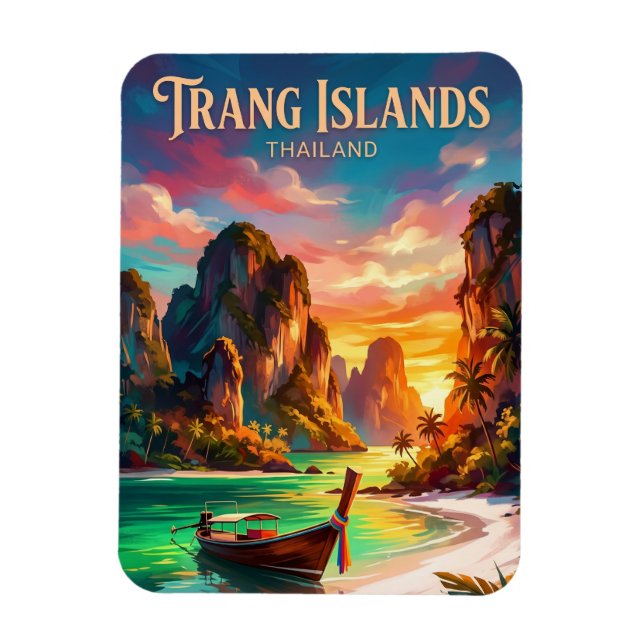 Trang Islands Thailand Magnet (Vertical)