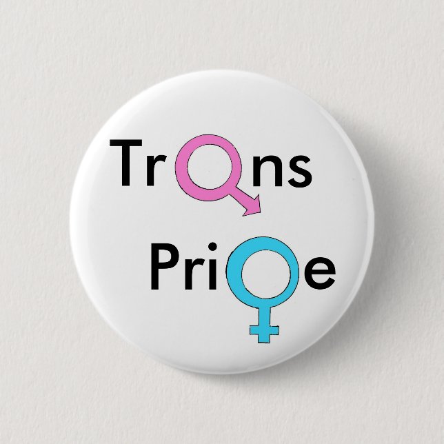 Trangender/Transexual Pride 2 Inch Round Button (Front)