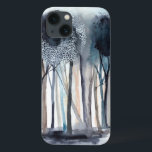 Tranquil Abstract Trees iPhone 13 Case<br><div class="desc">A stunning watercolor print featuring trees in an abstract style, brought to you by World Art Group. An impressionist design set in colourful hues that transforms this natural landscape into a vintage taste true work of art. A cool painting, perfect for your home or office that will inspire the greatness...</div>