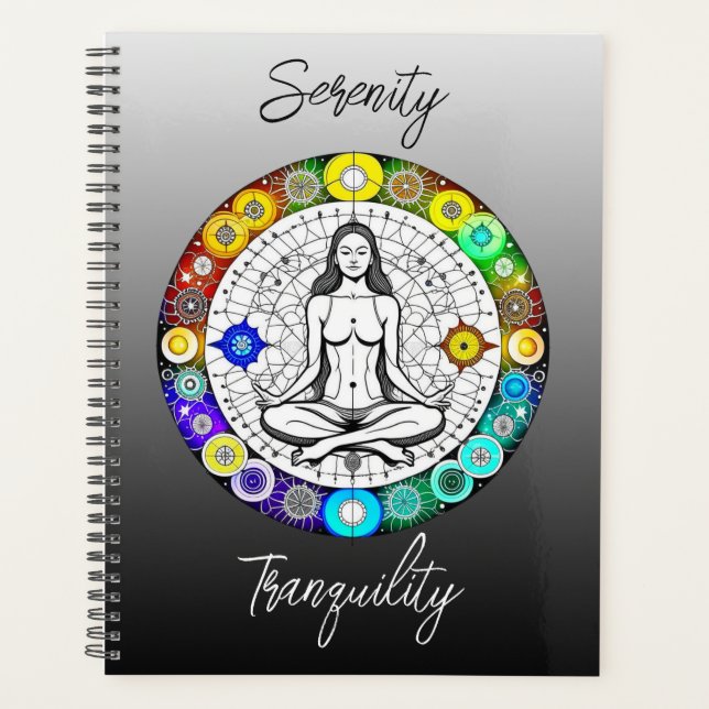 Tranquil and Serene Peaceful Meditation Planner (Front)