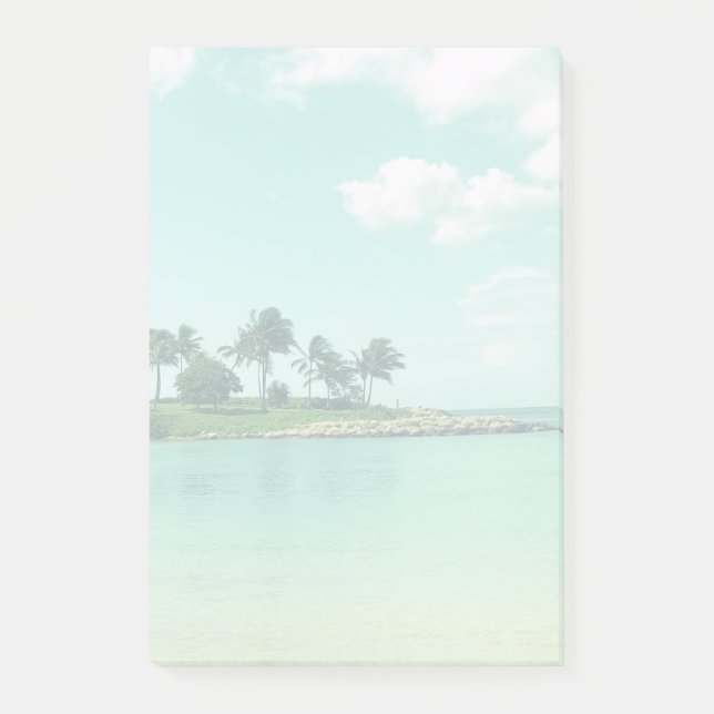 Tranquil and Serene Turquoise Beach in Hawaii Post-it Notes (Front)