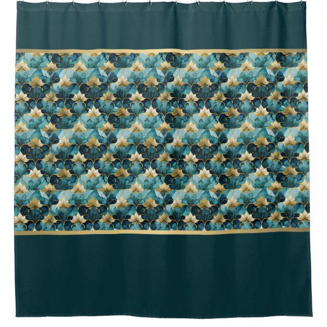 Tranquil Asian-Inspired Green And Gold (Front)