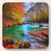Tranquil Autumn River Landscape 