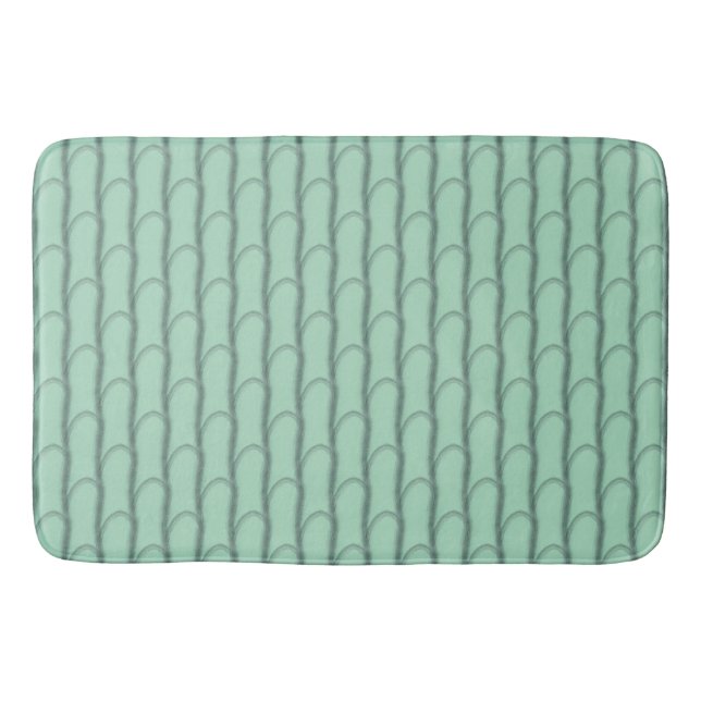  Tranquil Bamboo Stalks | Seamless Minimalist Patt Bath Mat (Front)