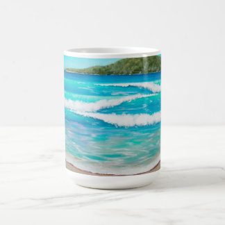 Tranquil Beach Blue Waves Australian Landscape Coffee Mug