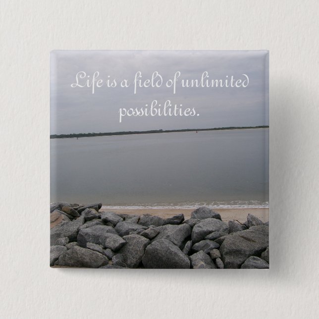 Tranquil Beach Button (Front)