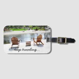 Tranquil Beach Chairs Photo Keep Travelling Luggage Tag