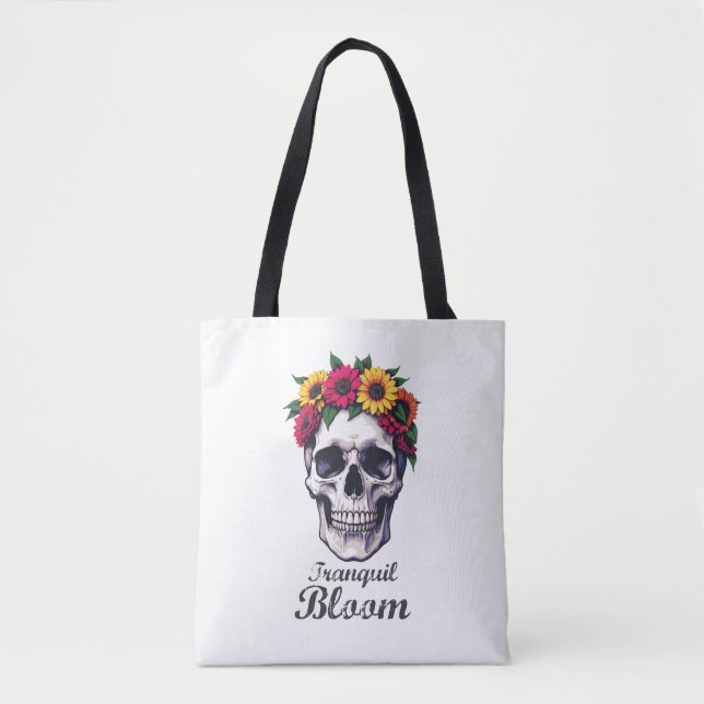 Tranquil Bloom Tote Bag (Front)