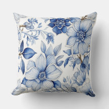Tranquil Blooms: Soothing Abstract Blue Flower Art