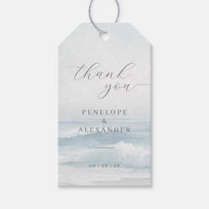 Tranquil Blue Ocean Waves Gift Tags