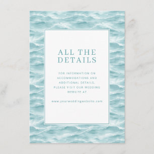 Tranquil Blue Wave Enclosure Card