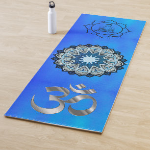 Tranquil blue yoga mat