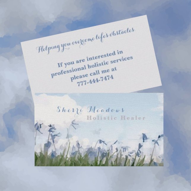 Tranquil Botanical Wildflower  Business Card (Creator Uploaded)