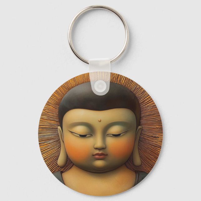Tranquil Buddha  Keychain (Front)