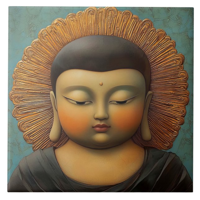 Tranquil Buddha  Tile (Front)