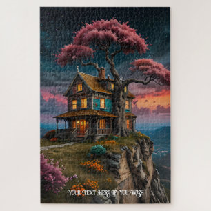 Tranquil Countryside Retreat on the cliffs Jigsaw Puzzle