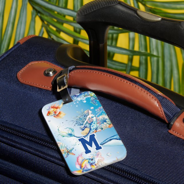 Tranquil Depths Luggage Tag (Front Insitu 1)