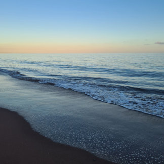 Tranquil Devon Sunset Beach Notebook